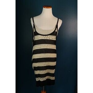 Vintage Y2K Venus Layered Crochet Stripped Cottagecore Beachy Boho Festival M